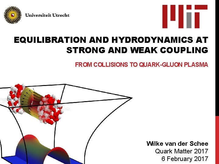 EQUILIBRATION AND HYDRODYNAMICS AT STRONG AND WEAK COUPLING FROM COLLISIONS TO QUARK-GLUON PLASMA Wilke