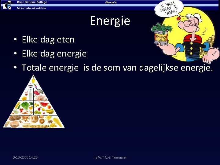 00: 00: 25 Energie • Elke dag eten • Elke dag energie • Totale