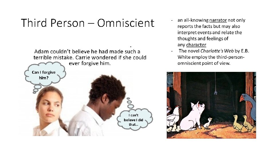 Third Person – Omniscient Third Person – Omniscient