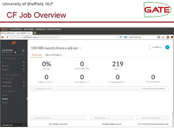 University of Sheffield, NLP CF Job Overview 