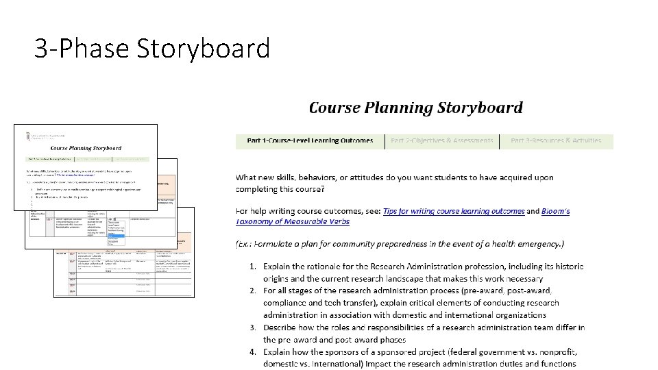 3 -Phase Storyboard 