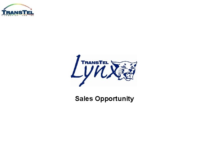 Sales Opportunity Sales Opportunity