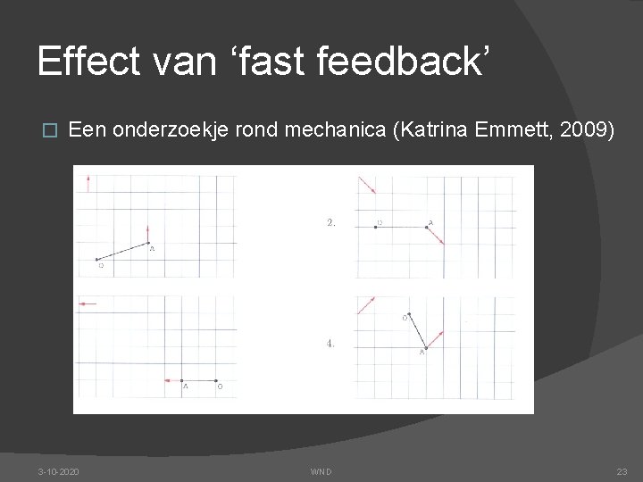 Effect van ‘fast feedback’ � Een onderzoekje rond mechanica (Katrina Emmett, 2009) 3 -10