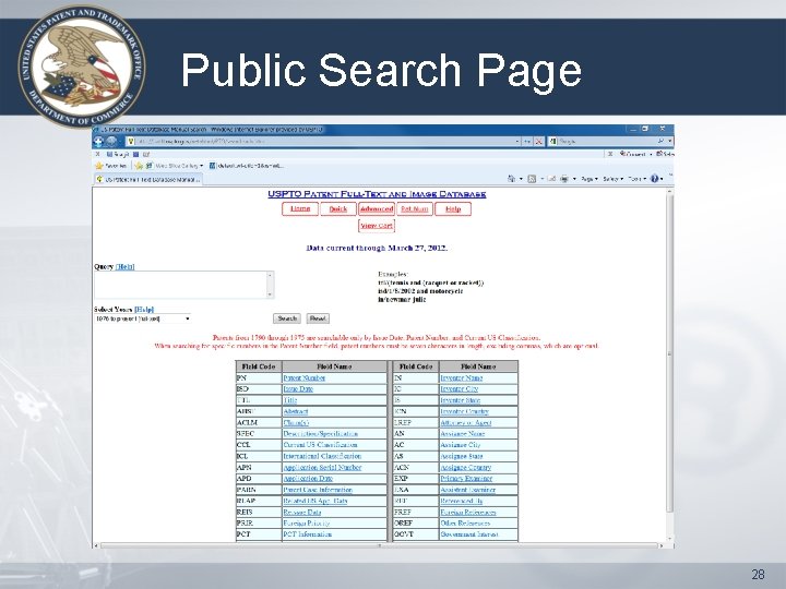 Public Search Page 28 