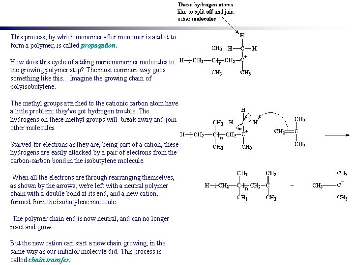 This process, by which monomer after monomer is added to form a polymer, is