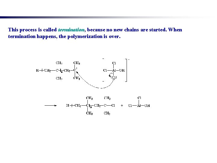 This process is called termination, because no new chains are started. When termination happens,