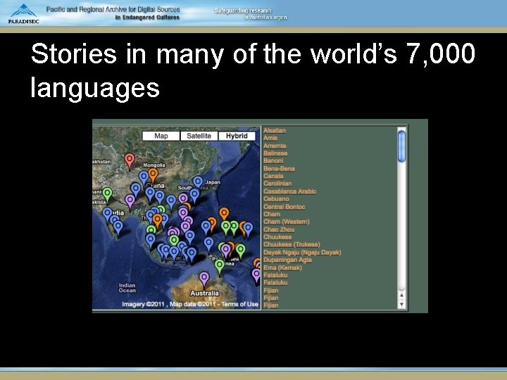 Stories in many of the world’s 7, 000 languages 