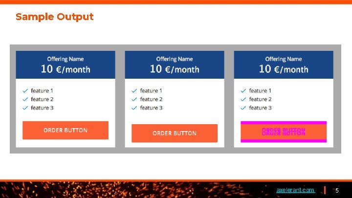 Sample Output axelerant. com 5 