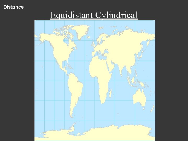 Distance Equidistant Cylindrical 