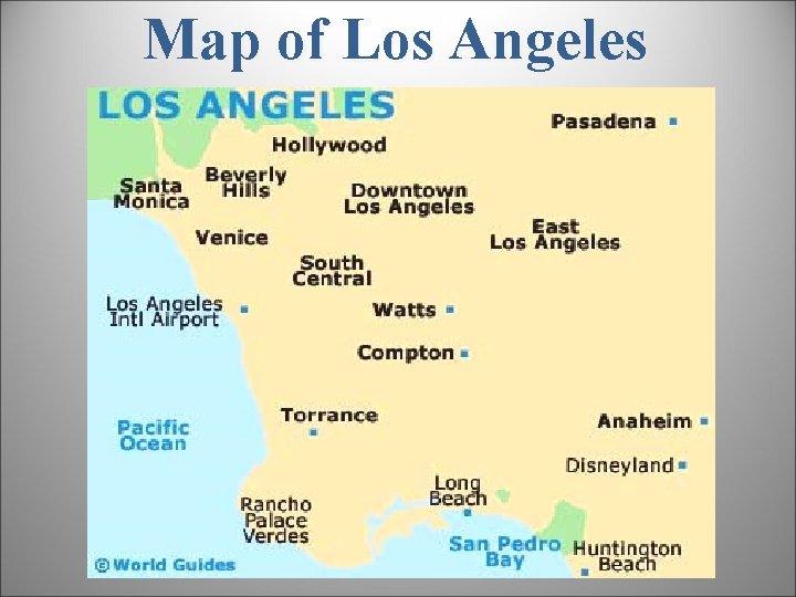 Map of Los Angeles 