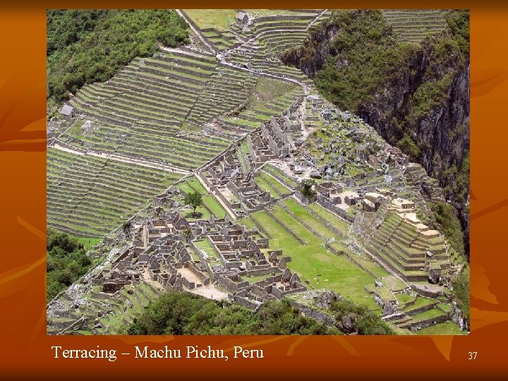 Terracing – Machu Pichu, Peru 37 Terracing – Machu Pichu, Peru 37