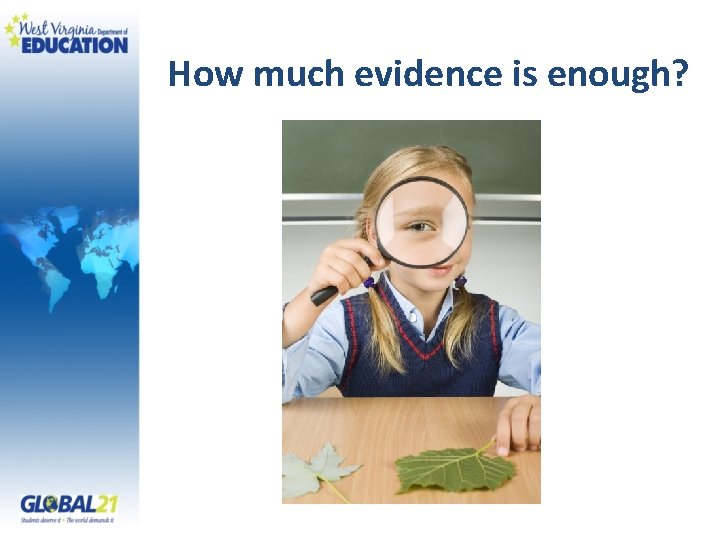 How much evidence is enough? 