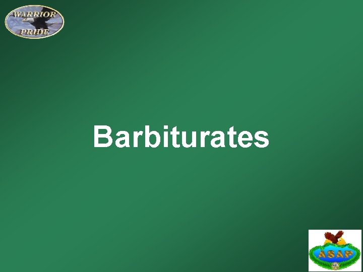 Barbiturates 