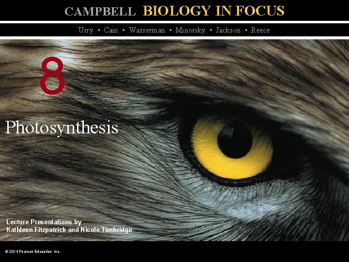 CAMPBELL BIOLOGY IN FOCUS Urry • Cain • Wasserman • Minorsky • Jackson •