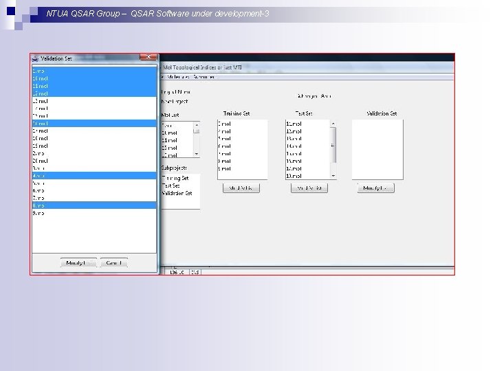 NTUA QSAR Group – QSAR Software under development-3 