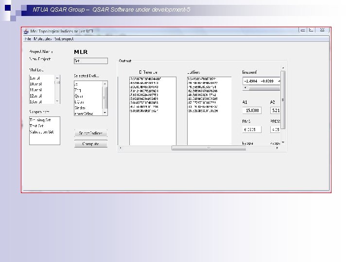NTUA QSAR Group – QSAR Software under development-5 