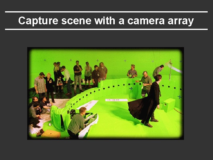 Capture scene with a camera array 