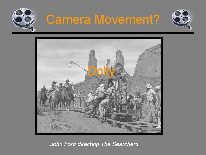 Camera Movement? Dolly John Ford directing The Searchers 