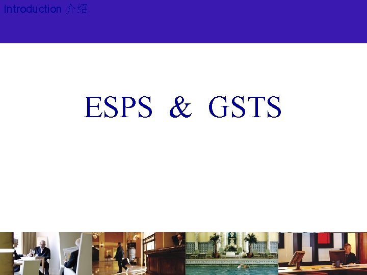 Introduction 介绍 ESPS & GSTS 