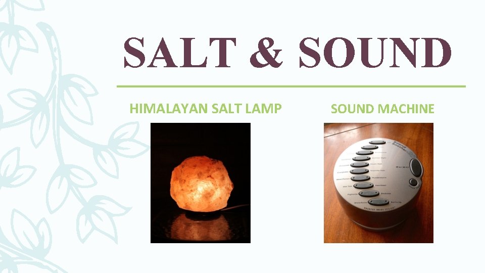 SALT & SOUND HIMALAYAN SALT LAMP SOUND MACHINE 