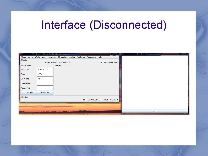 Interface (Disconnected) 