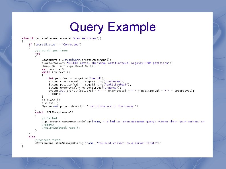 Query Example 