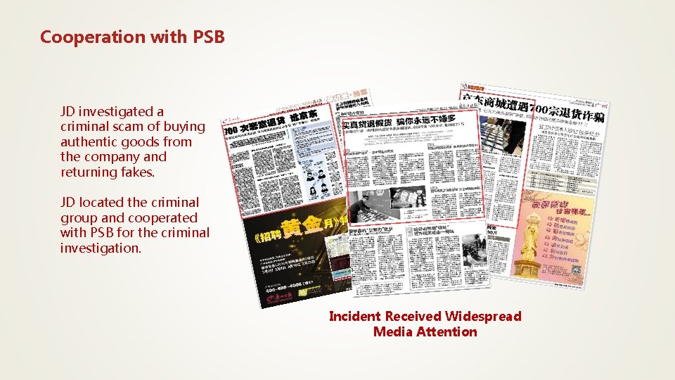 Cooperation with PSB JD investigated a criminal scam of buying authentic goods from the