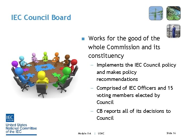 IEC Council Board n Works for the good of the whole Commission and its
