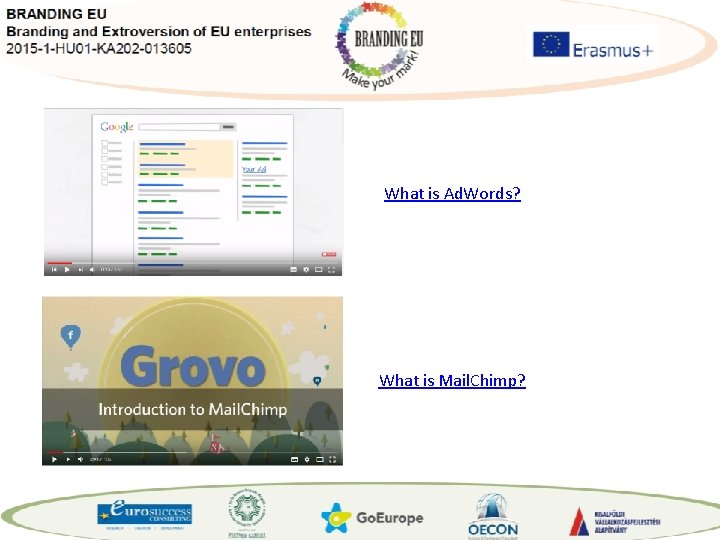 What is Ad. Words? What is Mail. Chimp? 