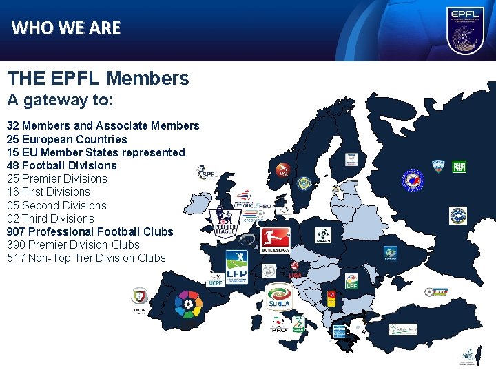 WHO WE ARE THE EPFL Members A gateway to: 32 Members and Associate Members WHO WE ARE THE EPFL Members A gateway to: 32 Members and Associate Members
