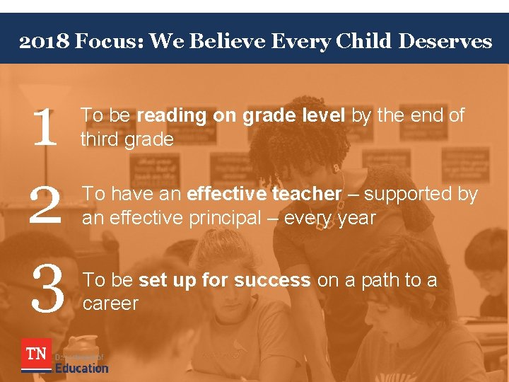 2018 Focus: We Believe Every Child Deserves 1 2 3 To be reading on 2018 Focus: We Believe Every Child Deserves 1 2 3 To be reading on