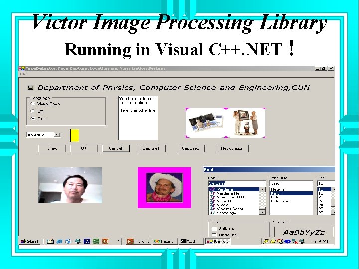 Victor Image Processing Library Running in Visual C++. NET ! 