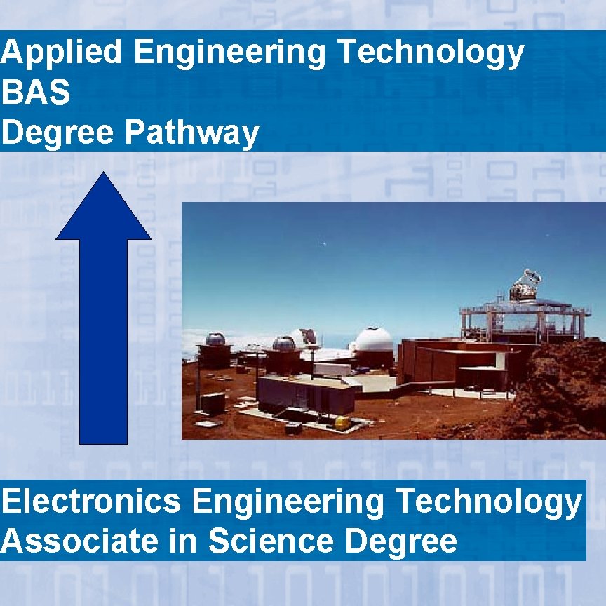 Applied Engineering Technology BAS Degree Pathway Electronics Engineering Technology Associate in Science Degree 