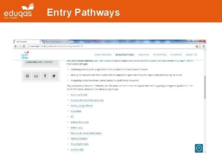 Entry Pathways 