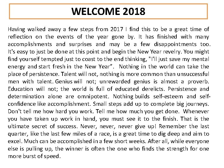 Welcoming New Year Is Not Just A Custom