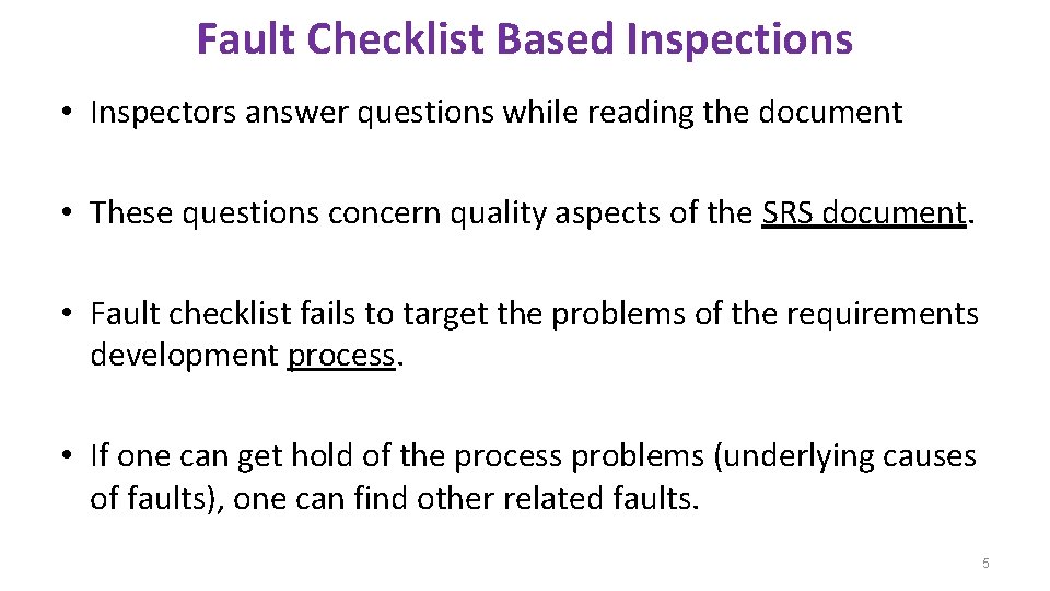 Training Using Human Errors to Inspect SRS Gursimran
