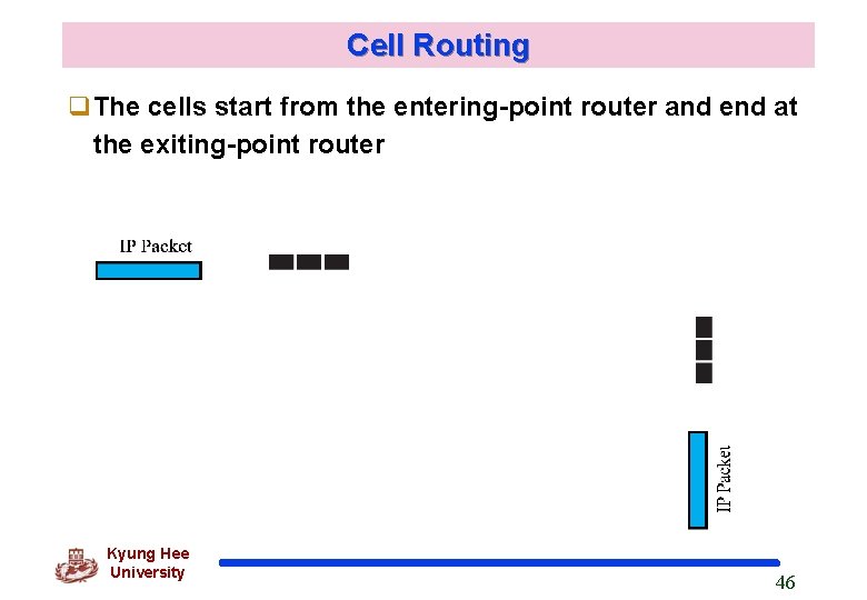 Cell Routing q. The cells start from the entering-point router and end at the