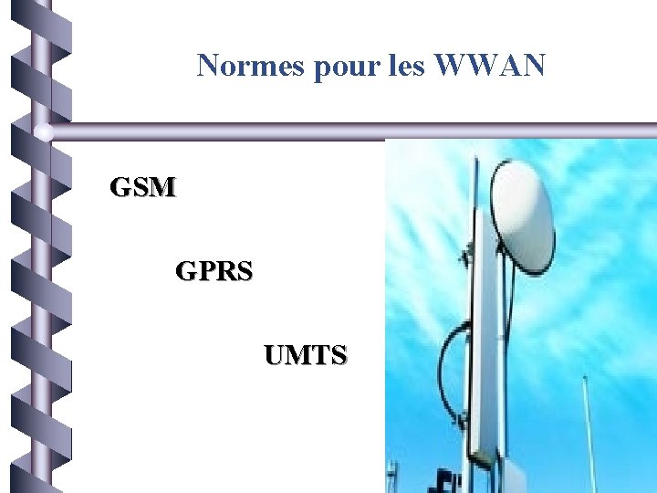 Normes pour les WWAN GSM GPRS UMTS 23 