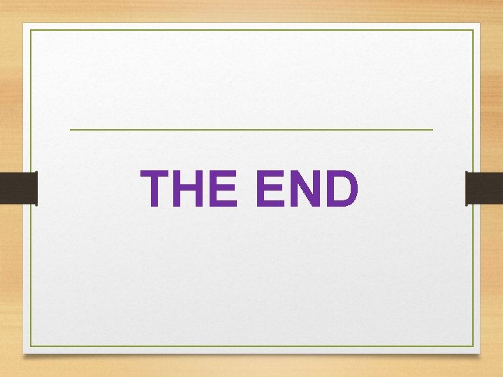 THE END 