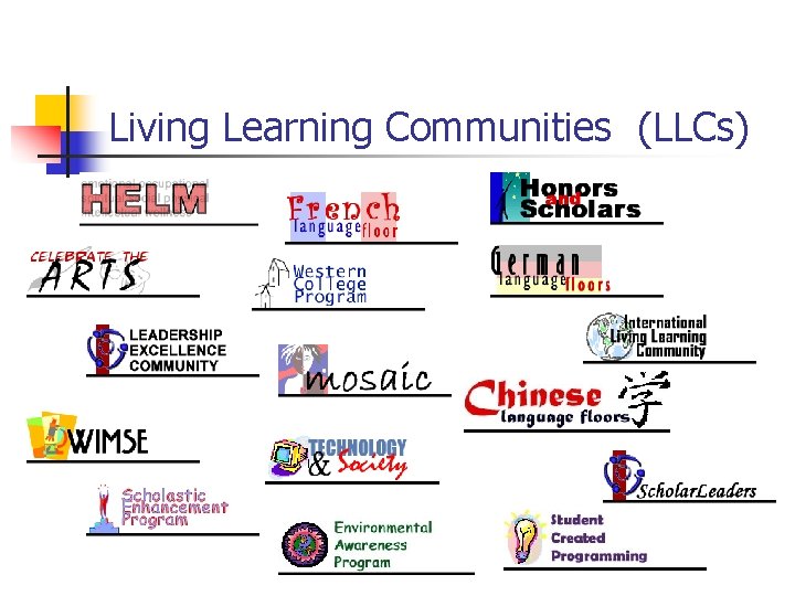 Living Learning Communities (LLCs) 