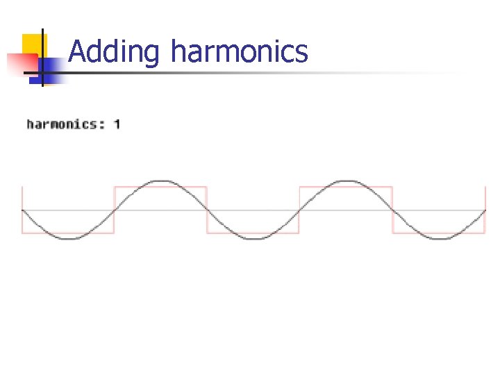 Adding harmonics 