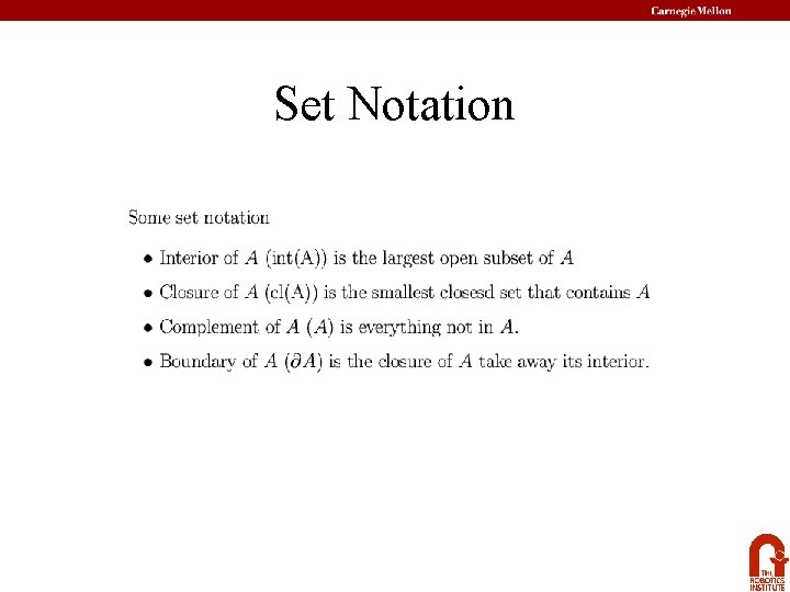 Set Notation 