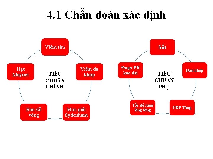 4. 1 Chẩn đoán xác định Sốt Viêm tim Hạt Maynet Ban đỏ vòng