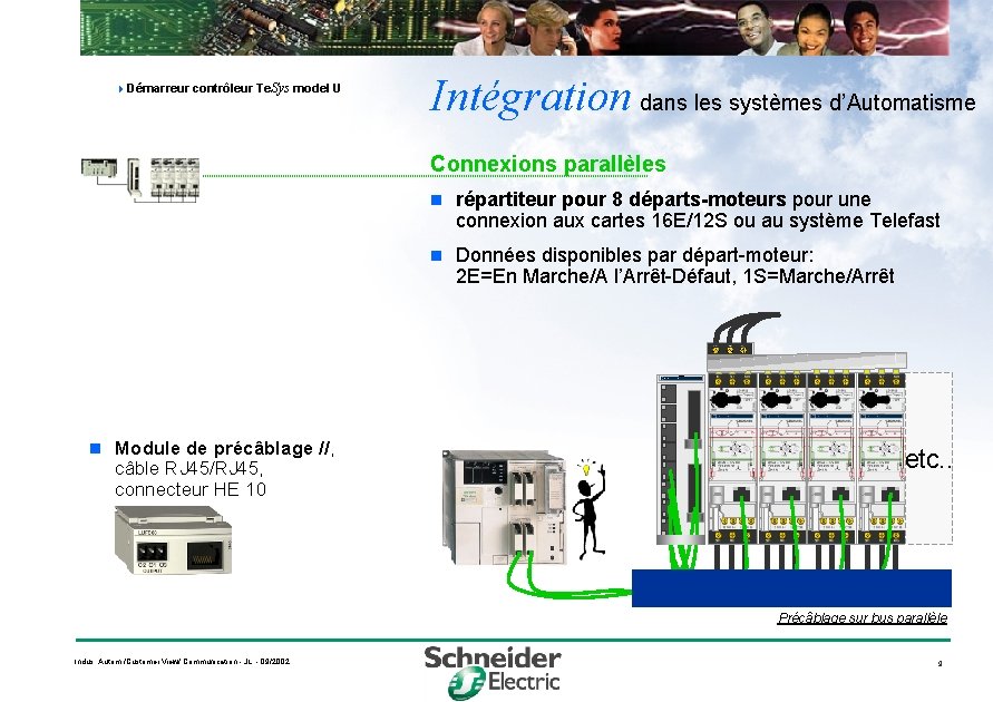  Démarreur contrôleur Te. Sys model U Intégration dans les systèmes d’Automatisme Connexions parallèles