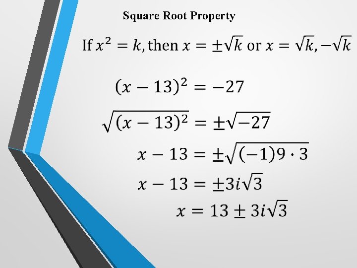 Square Root Property 