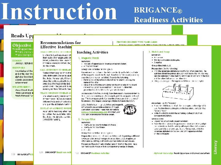 Instruction BRIGANCE® Readiness Activities 