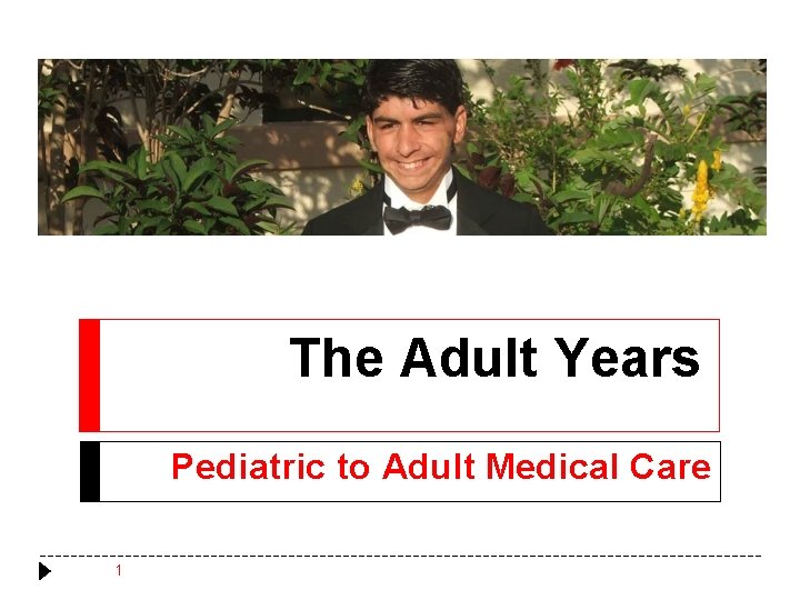 The Adult Years Pediatric to Adult Medical Care 1 