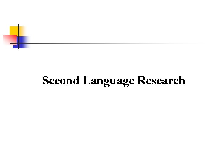 Second Language Research 