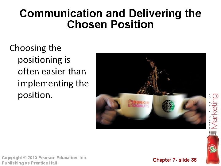 Communication and Delivering the Chosen Position Choosing the positioning is often easier than implementing Communication and Delivering the Chosen Position Choosing the positioning is often easier than implementing