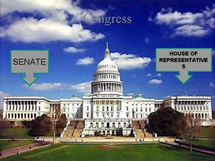 Congress SENATE HOUSE OF REPRESENTATIVE S 